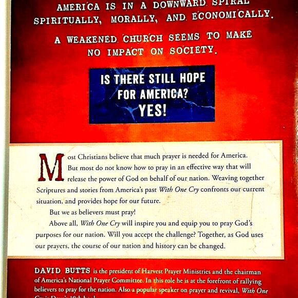 With One Cry Renewed Challenge Pray for America Christian Faith Revival Book - Picture 3 of 6